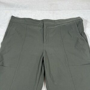 Athleta Wander‎ Stash Skinny Pants Women's Size 14 Green Nylon Athleisure Cargo